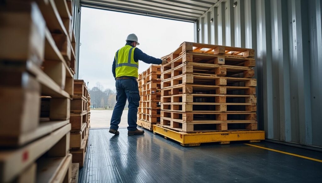 Pourquoi la sécurité lors du chargement des palettes avec un transpalette dans un fourgon est-elle essentielle ?