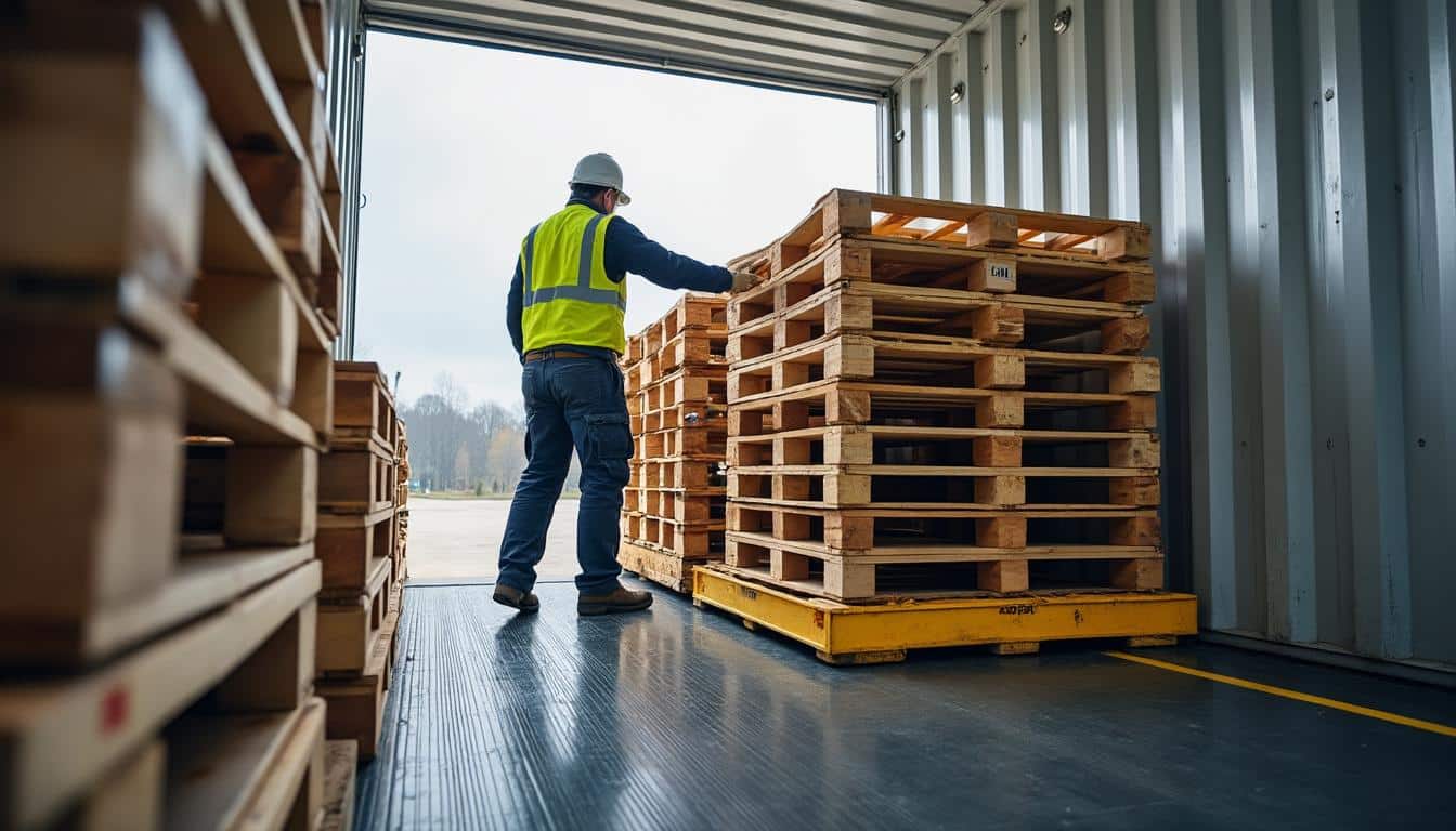Pourquoi la sécurité lors du chargement des palettes avec un transpalette dans un fourgon est-elle essentielle ?