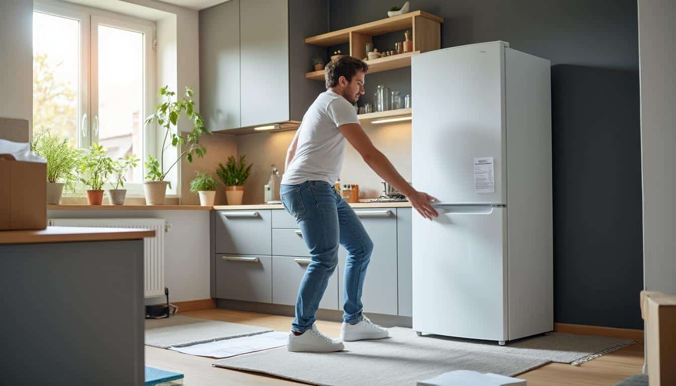 Illustration: Pourquoi faut-il attendre avant de brancher un frigo neuf après transport ?