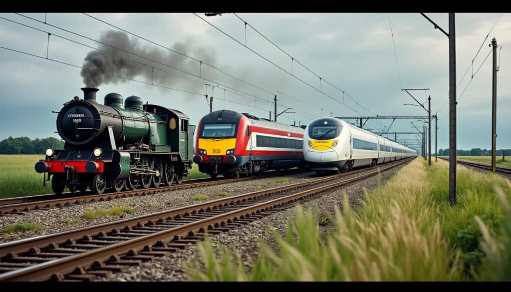 L’évolution des trains : de la vapeur au TGV et au-delà