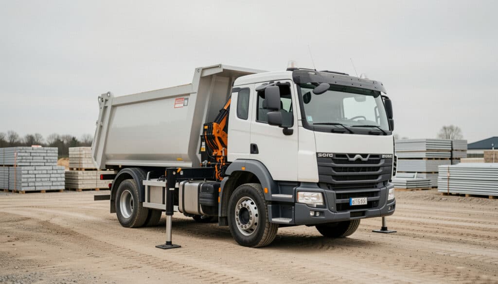 Camion-benne de 3,5 tonnes avec grue : bien le choisir