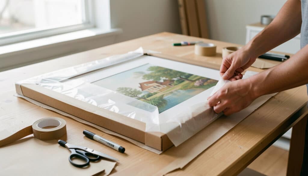 Comment emballer un tableau sans risque de casse